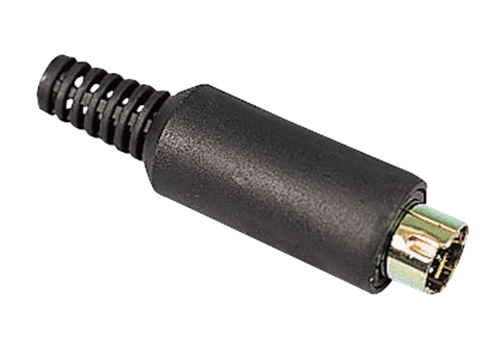 Pro Signal Psg01817 4P Mini Din Plug, Gold