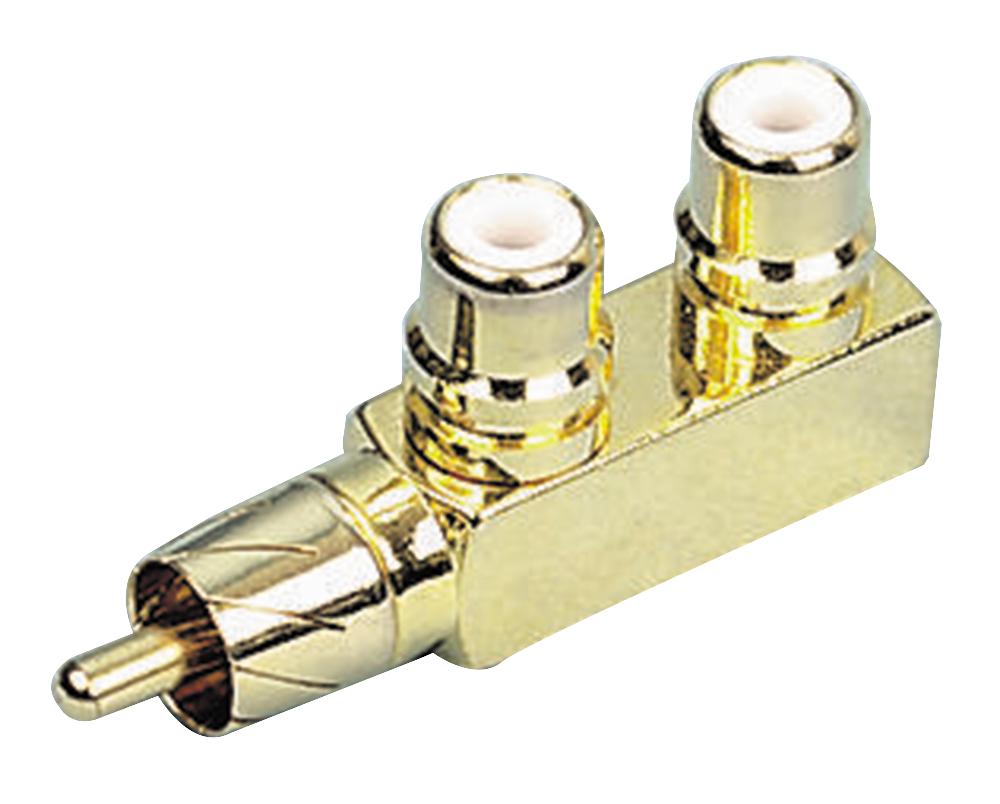 Pro Signal Psg01857 Adaptor, 2X Phono S To P, Gold