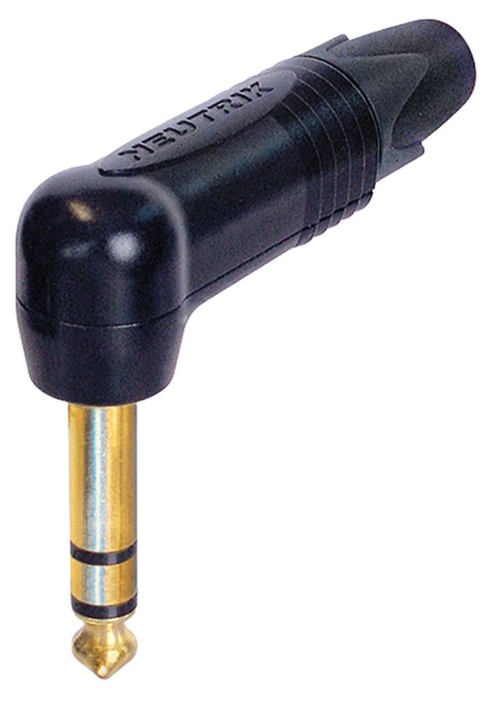 Neutrik Np3Rx-B Plug, 1/4 Jack, 90Deg, 3Pole