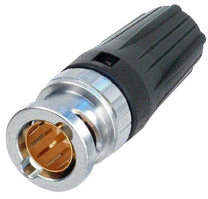 Neutrik Nbnc75Blp7 Rf Coaxial, Bnc, Straight Plug, 75Ohm