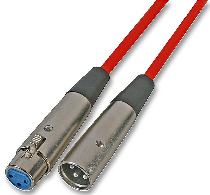 Soundlab Av21109 Xlr Patch Lead, 1M, Red