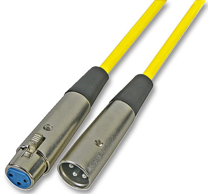 Soundlab Av21110 Xlr Patch Lead, 1M, Yellow