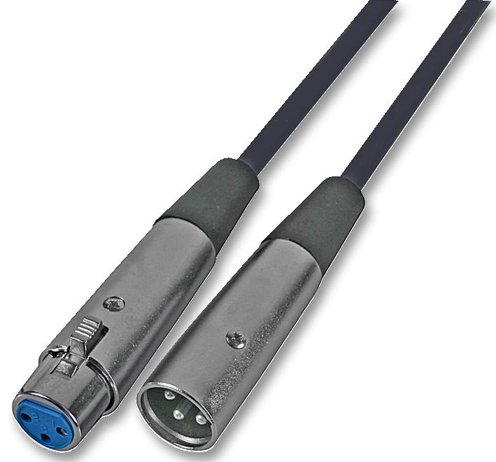 Soundlab Av21112 Xlr Patch Lead, 1M, Black