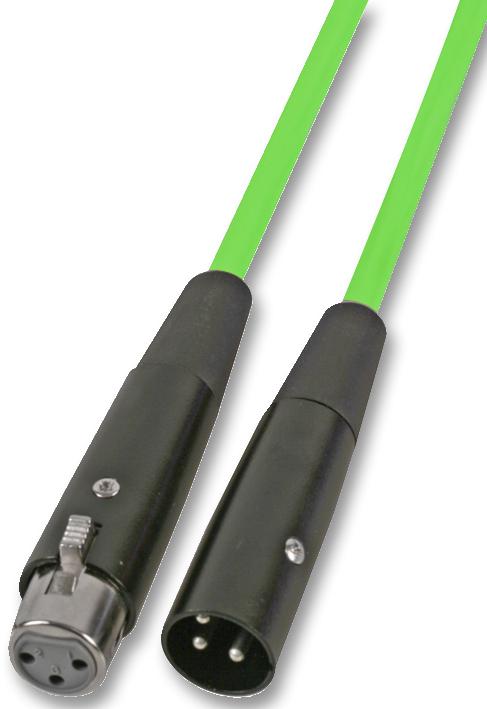 Soundlab Av21123 Xlr Lead, 6M, Fluoro Green