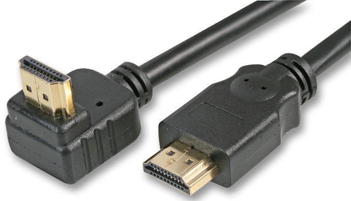 Pro Signal Psg03663 Hdmi Lead, Straight To 90Deg, 2M