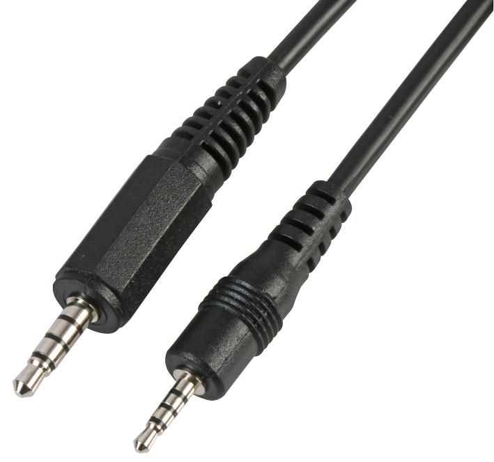 Pro Signal Psg03748 3.5Mm To 2.5Mm 4P Jack Lead, 1.8M