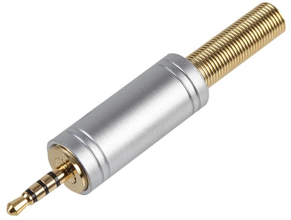 Pro Signal Psg03877 Connector, 2.5Mm Jack Plug, 4P, Metal+Sr