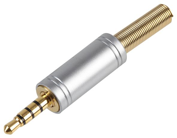 Pro Signal Psg03880 Connector, 3.5Mm Jack Plug, 4P, Metal+Sr