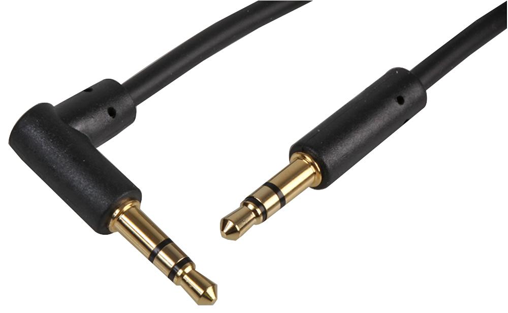 Pro Signal Psg3123-7.5M 3.5Mm 90Deg Stereo Jack Lead 7.5M Blk