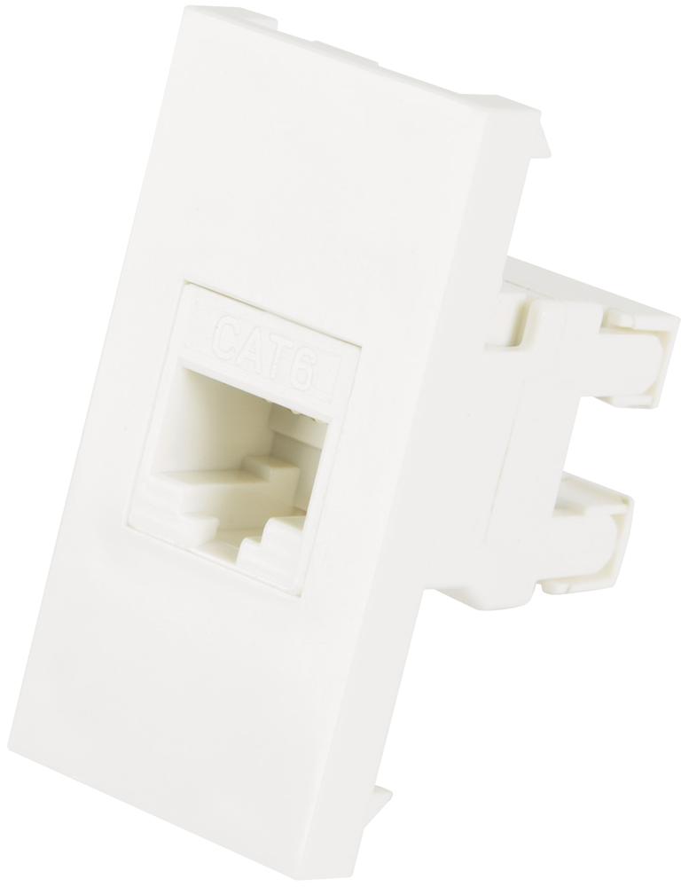 Av:link 122.565Uk Wall Plate Module, Cat6 Ks, 50Mm25Mm