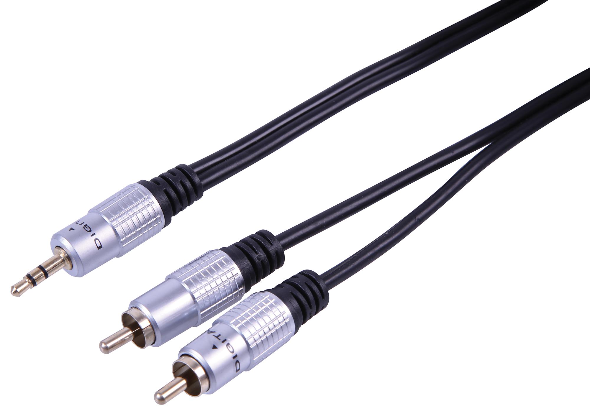 Pro Signal Psg08785 3.5Mm Jack To 2X Phono Plugs, 15M