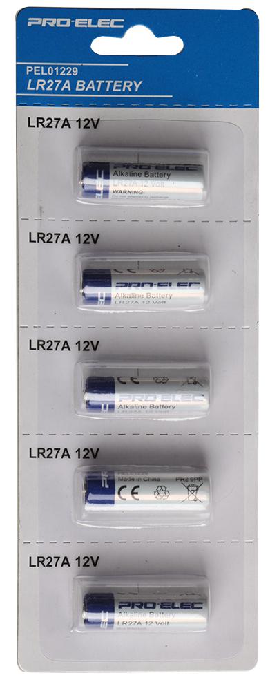 Multicomp Pro Mp-Pel01229 Battery, Alkaline, 12V, Lr27A, 0.025Ah