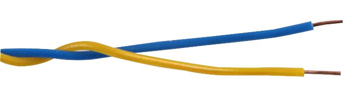 Pro Power Cw1109B/y200M Jumper Wire  Cw1109 2 Wire Blu-Yell 200M