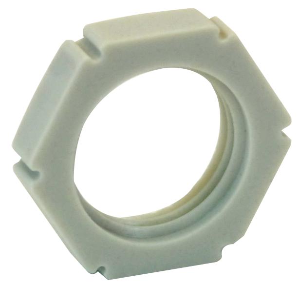 Wiska 10060771 Locknut, M16 Grey Polyamide 10Pk