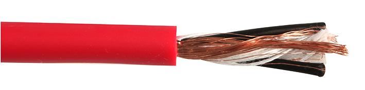 Pro Power Bmic029Red Mic Cable Balanced 24Awg Red 100M