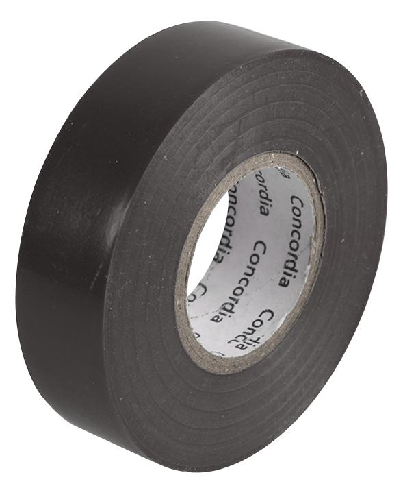 Concordia Technologies Ait1920Blk Single Insulation Tape Black 19Mm X 20M