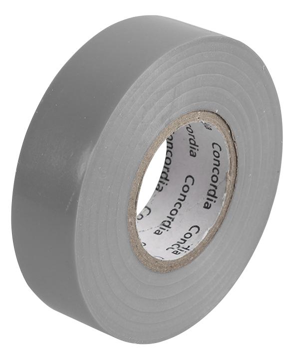 Concordia Technologies Ait1920Grey Single Insulation Tape Grey 19Mm X 20M