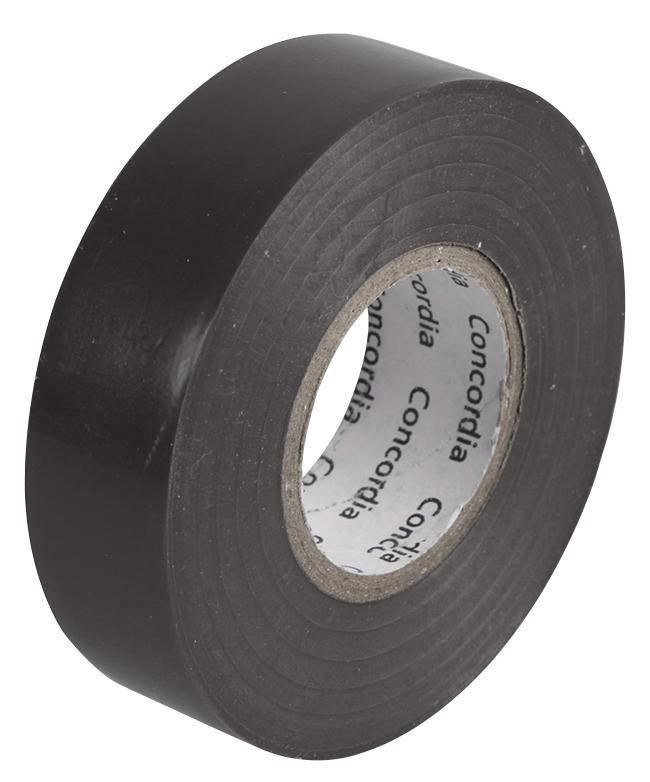 Concordia Technologies Ait1933Blk Single Insulation Tape Black 19Mm X 33M