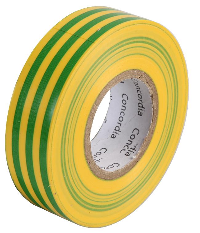 Concordia Technologies Ait1933G/y Single Insulation Tape Grn/yel 19Mm X 33M