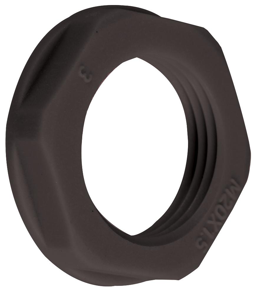 Concordia Technologies Aplnm20Blk Locknut M20 Black 10 / Pack