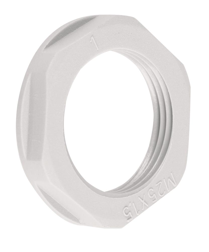 Concordia Technologies Aplnm25Wht Locknut M25 White 10 / Pack