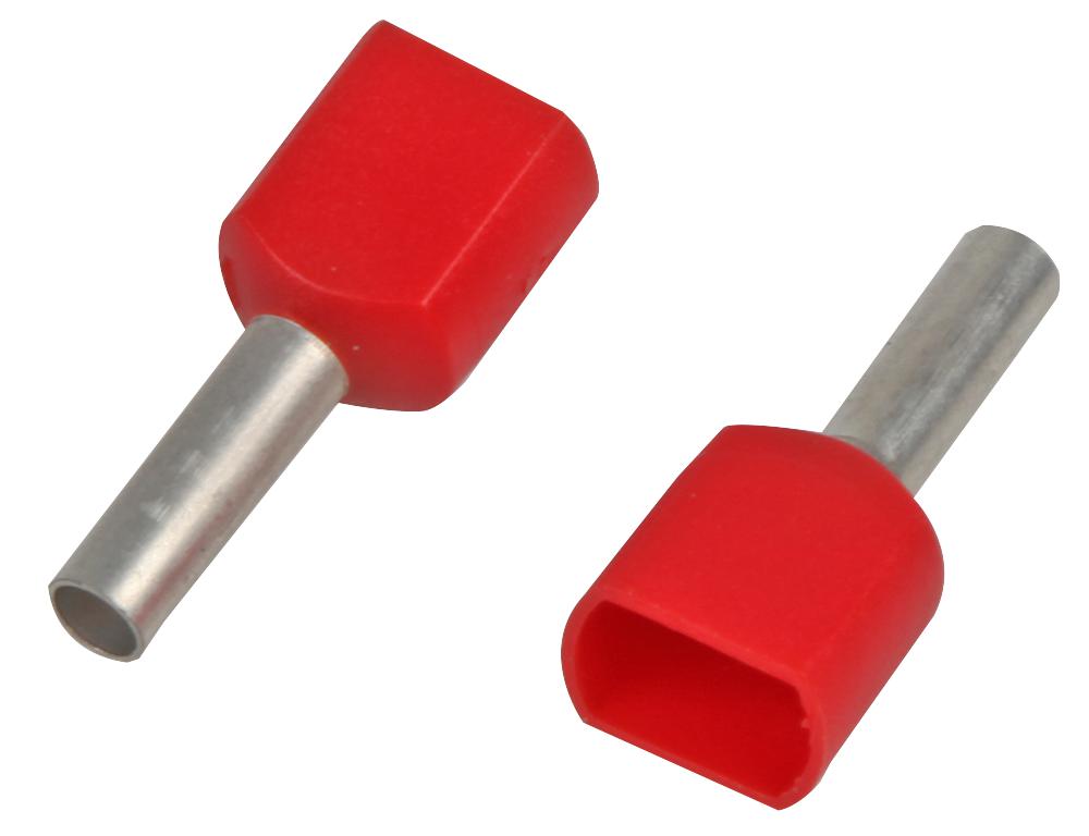 Pro Power Dice2010 French Twin Ferrule Red 1.00Mm, Pk100