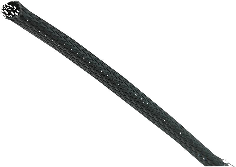 Pro Power Pet15 50M Black Expandable Braided Sleeving Blk 50M