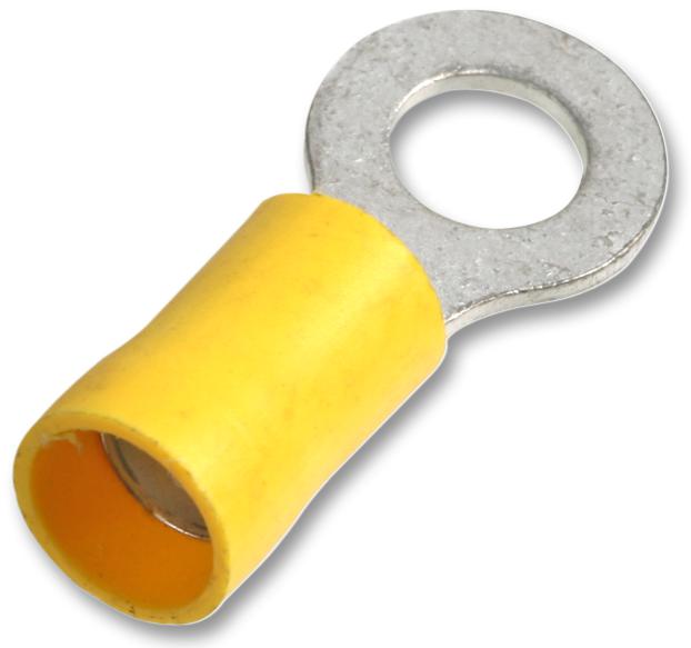 Pro Power St5-8.0 10Pk Ring Terminal Yellow M8 48A 10/pk