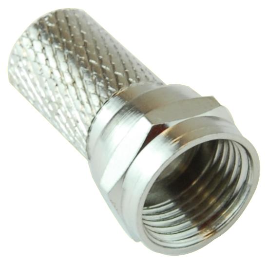 Pro Signal Rw6-022 C F Male Twist On Rg6U Brass