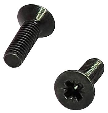 Tuk Kadscrf Screw, M3, Round/flat Head, Black, Pk50