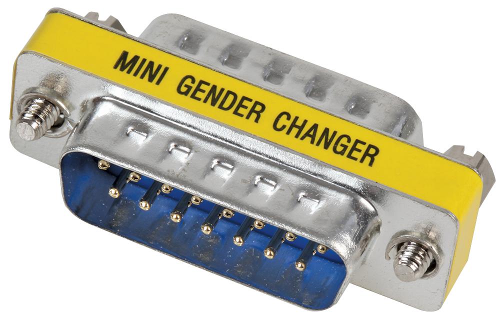 Multicomp Spc19757 Gender Changer, Male-Male, 15Way