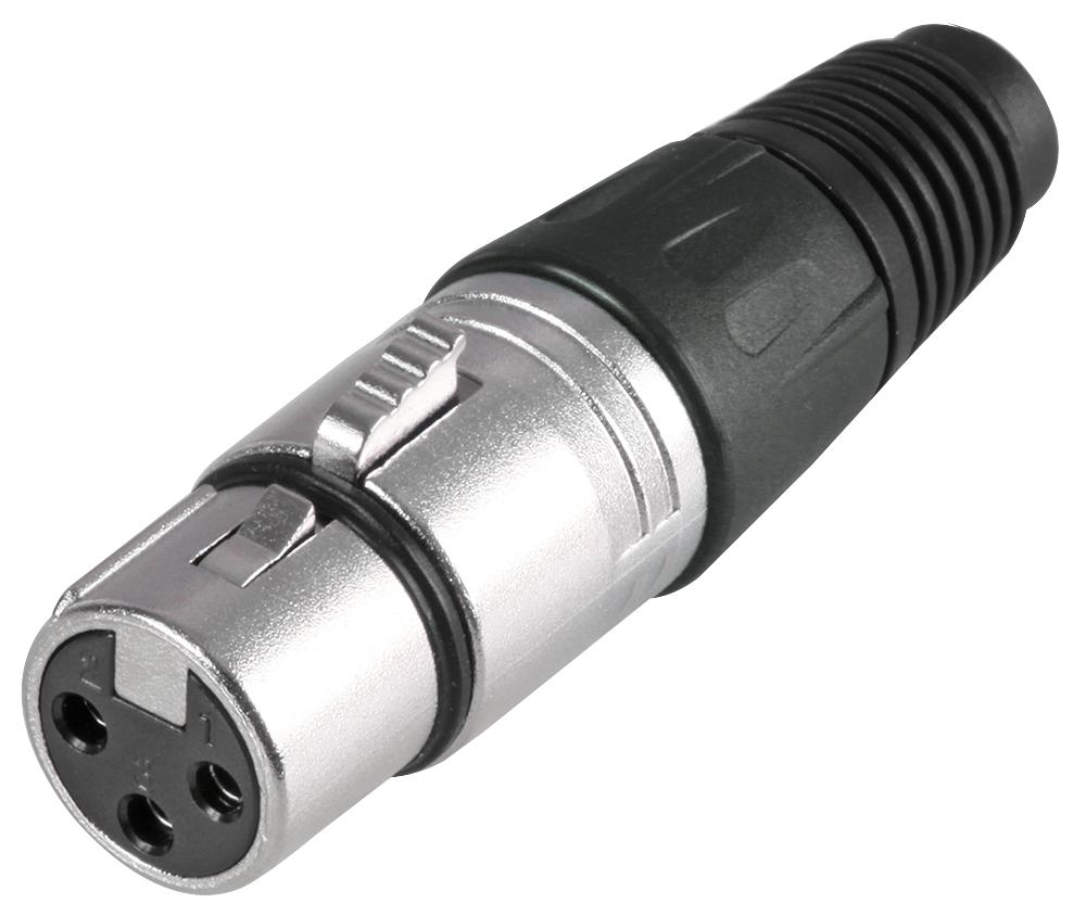 Pro Signal Psg08718 Xlr Socket 3 Pin Black