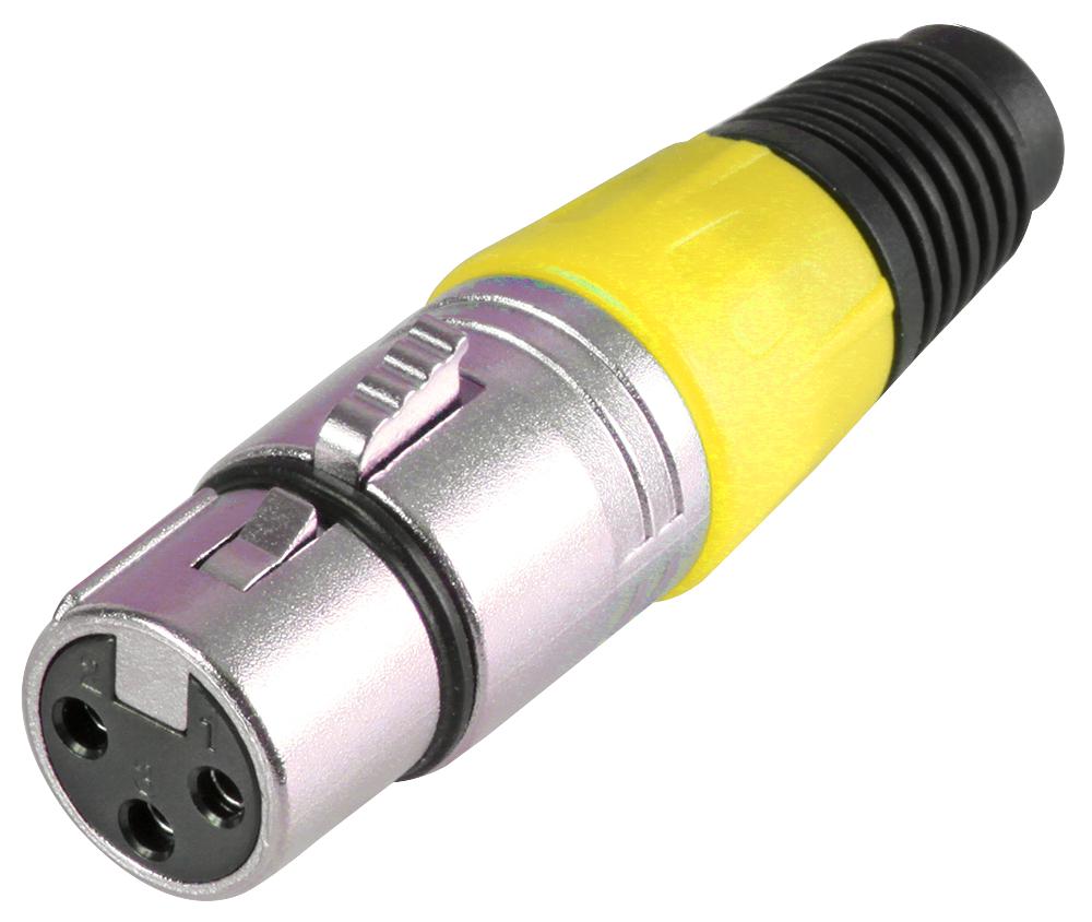 Pro Signal Psg08721 Xlr Socket 3 Pin Yellow