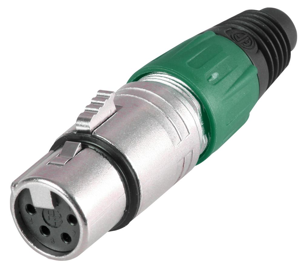 Pro Signal Psg08727 Xlr Socket 4 Pin Green