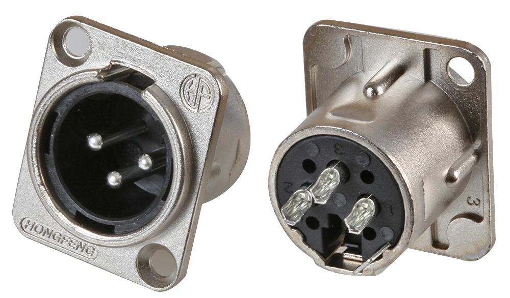 Pro Signal Psg08737 Xlr Chassis Plug 3 Pole Nickel