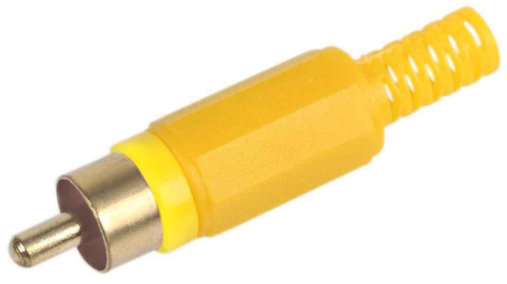 Pro Signal Ps11512 Plug, Phono, Gold-Yellow 10-Pk