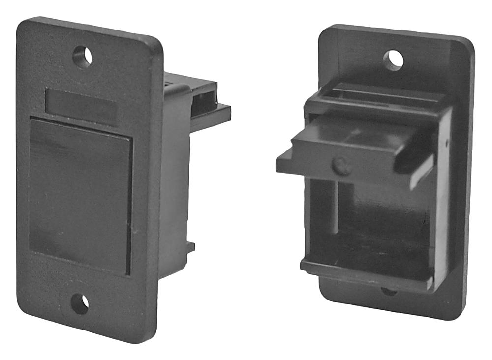 Cliff Electronic Components Cp30641X Blanking Plate, Black, Plastic, 2.5 Hole