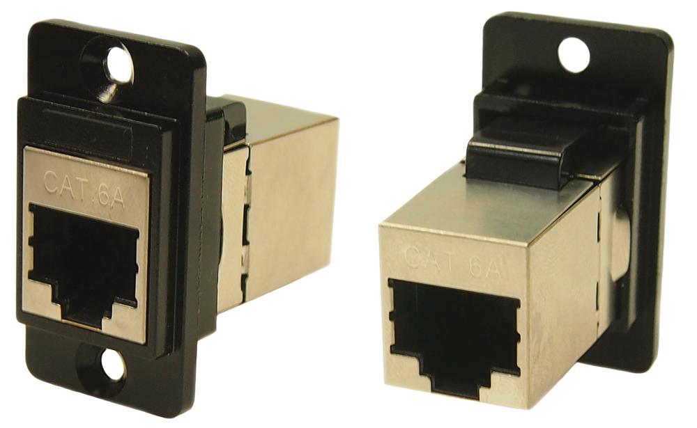 Cliff Electronic Components Cp30725Smb Adaptr, Rj45 Jack-Jack, 8P8C, Cat6A, Csk