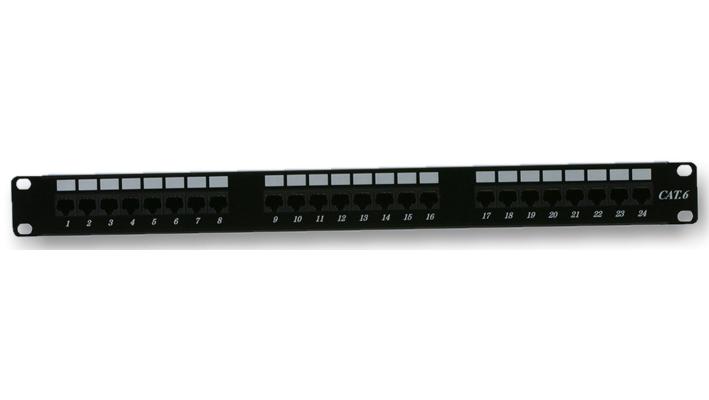 Pro Signal 8824 Patch Panel, 24Port, Cat6, 1U