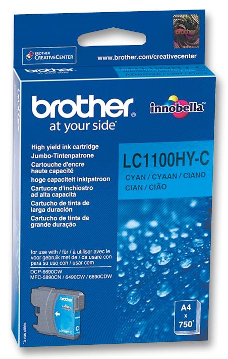 Brother Lc1100Hyc Ink Cartridge,lc1100Hyc,hi-Cap,cy