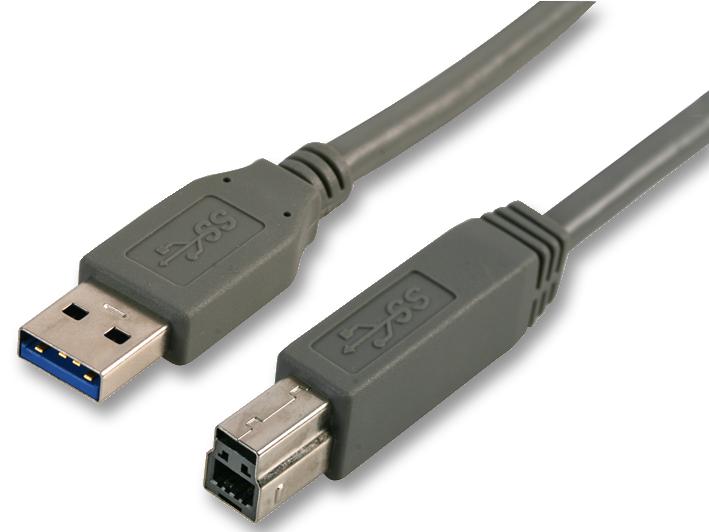 Pro Signal Cac250033 Lead, Usb3.0 A Male-B Male 3M Grey