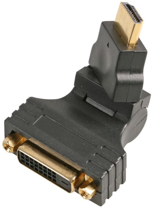 Pro Signal Psg90731 Adapter, Dvi-D Female-Hdmi Male, Swivel