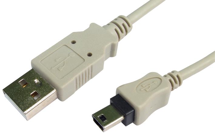 Pro Signal Usb2062 Usb Cable, 2.0A Plug-Mini B Plug, 2M