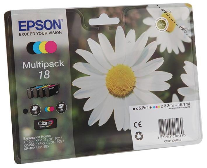 Epson C13T18064010 Ink Cartridge, Original, Multiple, Epson