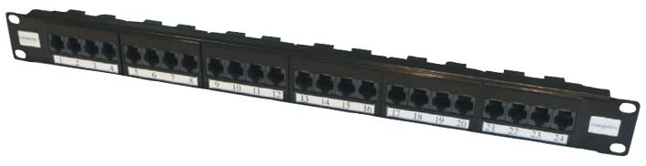 Connectix Cabling Systems 009-001-009-07 Patch Panel, 24 Way Utp, Cat6, Elite