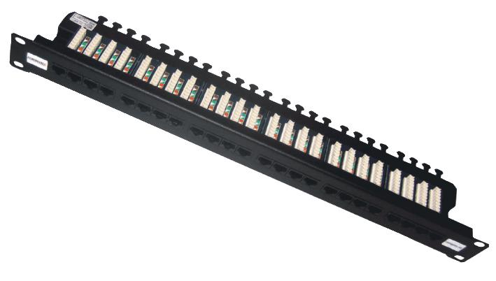 Connectix Cabling Systems 009-001-001-40 Patch Panel, 24Port, 1U, Cat6