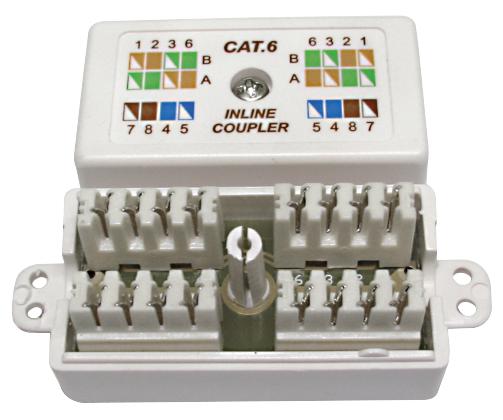 Pro Signal Bt-856Wht Coupler, Cat 6 Punchdown, White