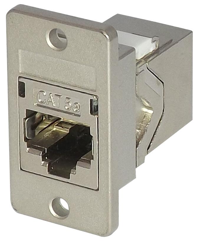 Tuk Fack2Spm Shld Coupler, Rj45, Jack, 8P8C, Cat5E