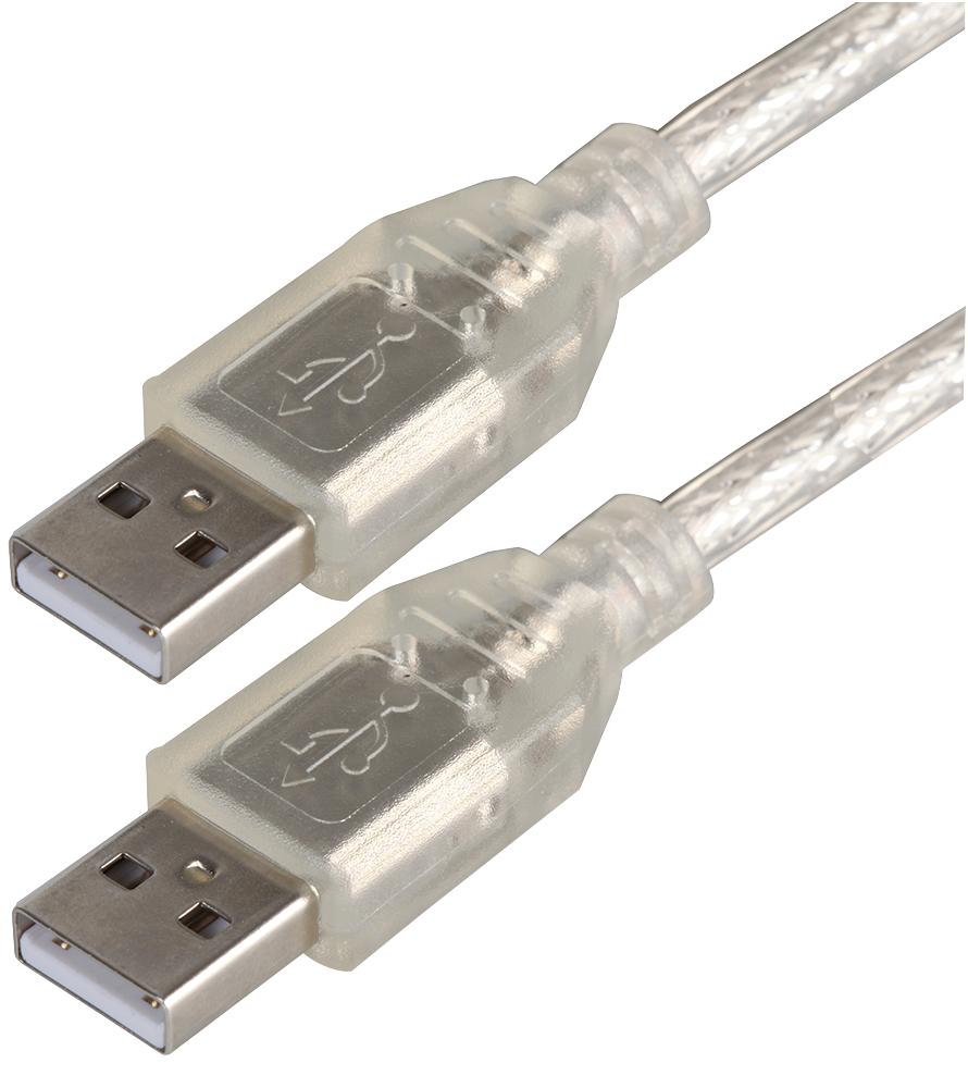 Pro Signal Psg91440 Lead, Usb2.0 A Male-A Male, Clear 2M