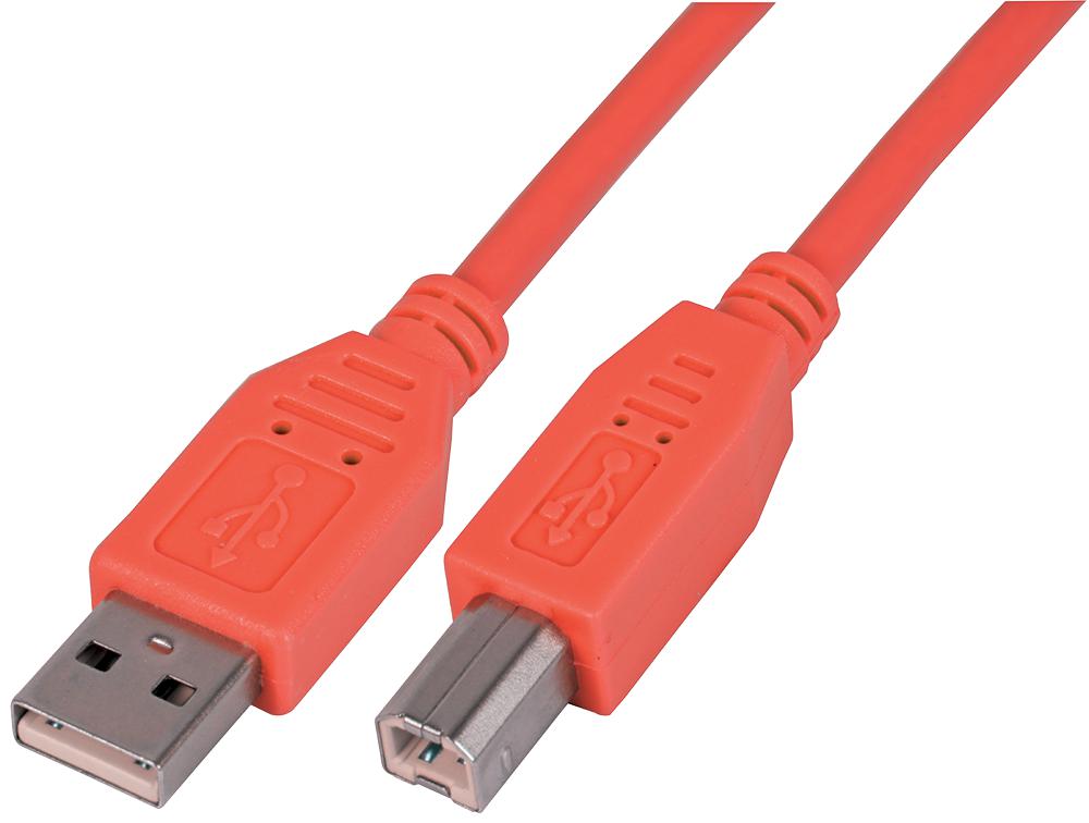 Pro Signal Psg91461 Lead, Usb2.0 A Male - B Male, Red 1M